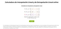 Herramienta de Interpolación Lineal Online