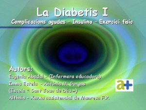 "La diabetes tipo I" "Conceptos avanzados"