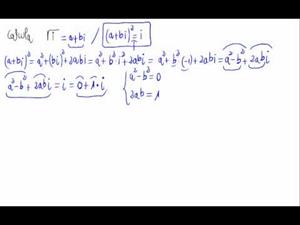 Raíz cuadrada de un número complejo (sin fórmula)