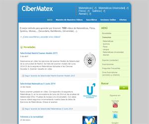 CiberMatex, vídeos educativos de Matemáticas, Física y Química