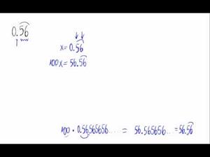 Fracción generatriz (número decimal periódico puro)
