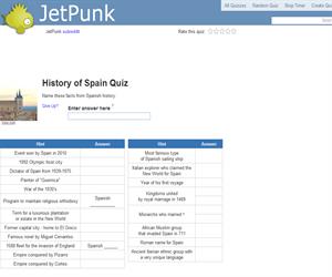 History of Spain Quiz