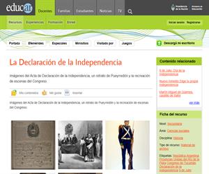 La Declaración de la Independencia
