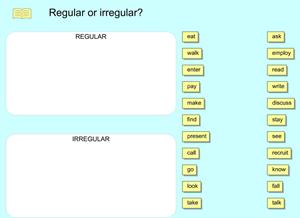 Regular or irregular? (english-grammar-lessons)