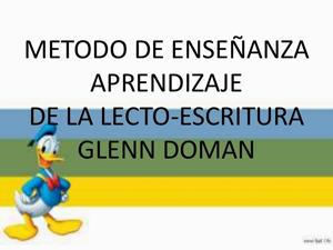 Lectoescritura de  GLENN DOMAN- 2