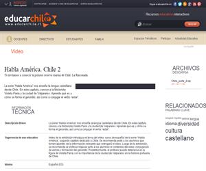 Habla América. Chile 2 (Educarchile)