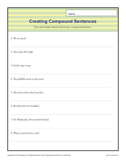 Creating Compound Sentences