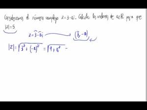 Módulo de un número complejo y parámetros