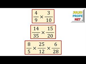 Multiplicación de números fraccionarios