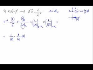 Expresión del inverso de un número complejo (Forma polar)