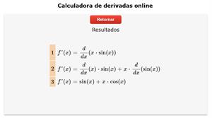 Calculadora de derivadas online