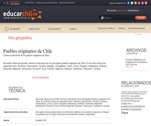 Pueblos originarios de Chile (Educarchile)