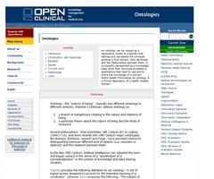 OpenClinical: Ontologies