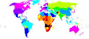 Mapa de esperanza de vida por países (Geografía Plus)
