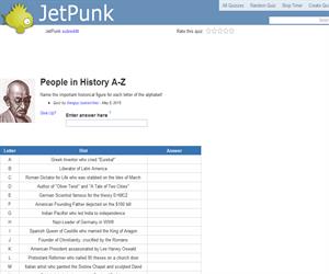 People in History A-Z