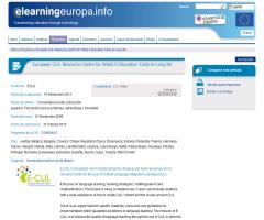 European CLIL Resource Centre for Web2.0 Education: Early-to-Long life