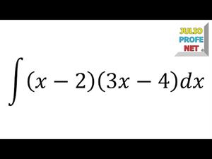 Integral directa de una multiplicación (JulioProfe)