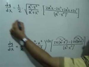 Derivada de una función utilizando la Regla de la Cadena para potencias y la Regla del Cociente (JulioProfe)