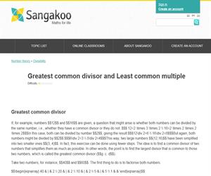 Greatest common divisor and Least common multiple