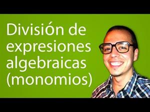 División de expresiones algebraicas (monomios) (Tareas Plus)