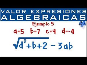 Valor numérico de expresiones algebraicas | Ejemplo 5