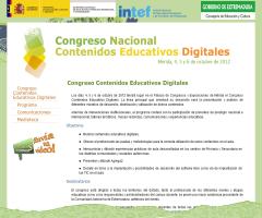Ricardo A. Maturana participa en el Congreso Nacional de Contenidos Educativos Digitales (Mérida, 4-6 de octubre de 2012)