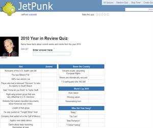 2010 Year in Review Quiz