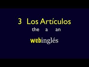 Los artículos the, a, an. Inglés Básico