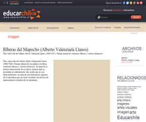 Riberas del Mapocho (Alberto Valenzuela Llanos) (Educarchile)