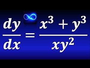 30. Ecuación diferencial homogénea, sustitución racional