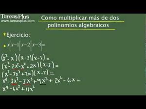 Cómo multiplicar más de dos polinomios algebraicos. Problema 5 de 15 (Tareas Plus)