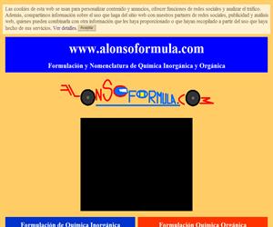 Alonso Formula: Formulación y Nomenclatura de Química Inorgánica y Orgánica