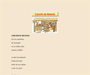 Canción de Natacha, lectura comprensiva interactiva