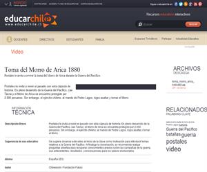 Toma del Morro de Arica 1880 (Educarchile)