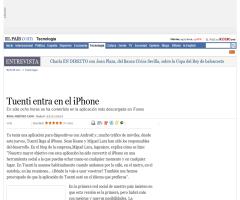 Tuenti entra en el iPhone · ELPAÍS.com