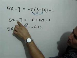 Solución de una ecuación lineal con una incógnita (JulioProfe)