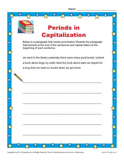 Periods and Capitalization