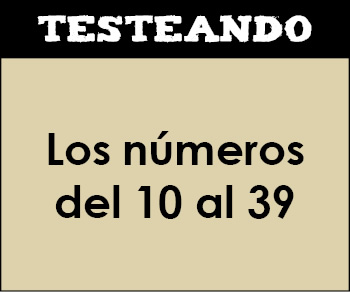 Los números del 10 al 39. 1º Primaria - Matemáticas (Testeando)