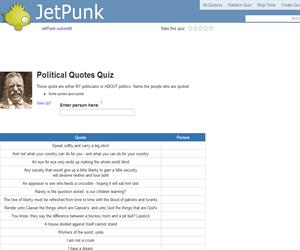 Political Quotes Quiz