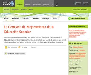 La Comisión de Mejoramiento de la Educación Superior (Argentina)