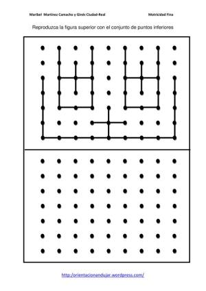 Motricidad fina con puntos tres niveles y simétricos