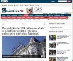 Madrid pierde 109 millones al año al perdonar el IBI a iglesias, palacios o edificios públicos