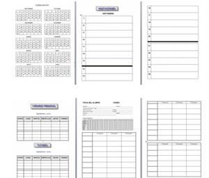 Cuaderno de trabajo, memonotas, registros de evaluación, etc Curso 2015-2016