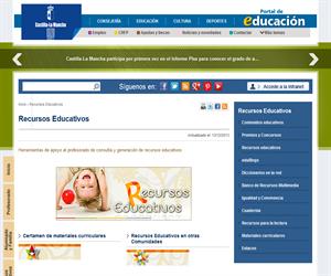 Recursos educativos del portal de educación.