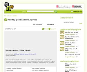 Discreta y generosa Casilina. Quevedo (Edu3.cat)