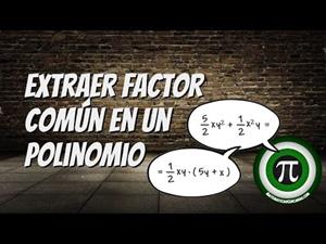 Extraer factor común en un polinomio