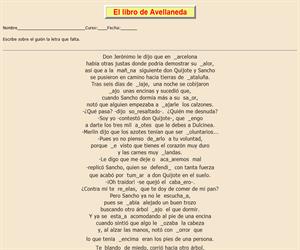 108ª Ficha de ortografía de Don Quijote de la Mancha