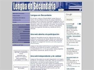 Lenguaensecundaria.com, Lengua y Literatura de Secundaria y Bachillerato