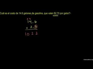 Multiplicación de decimales 3 (Khan Academy Español)