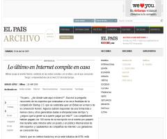 Lo último en Internet compite en casa · ELPAÍS.com
